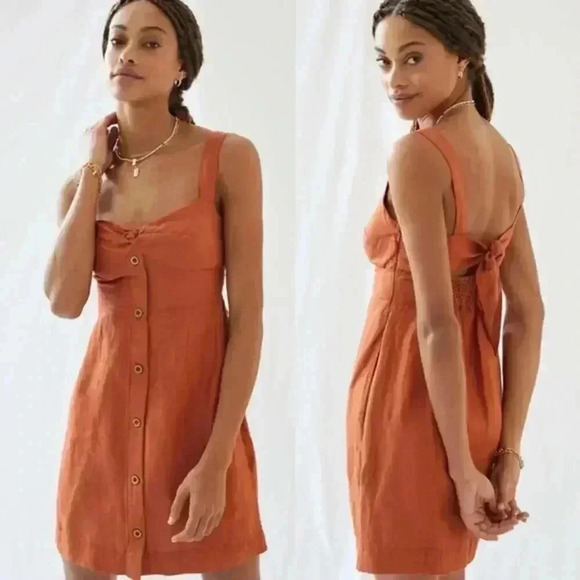 Anthropologie Maeve Twist-Front Mini Dress Size X-Large
